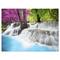 Designart - Erawan Waterfall - Blue - Photography Canvas Art Print